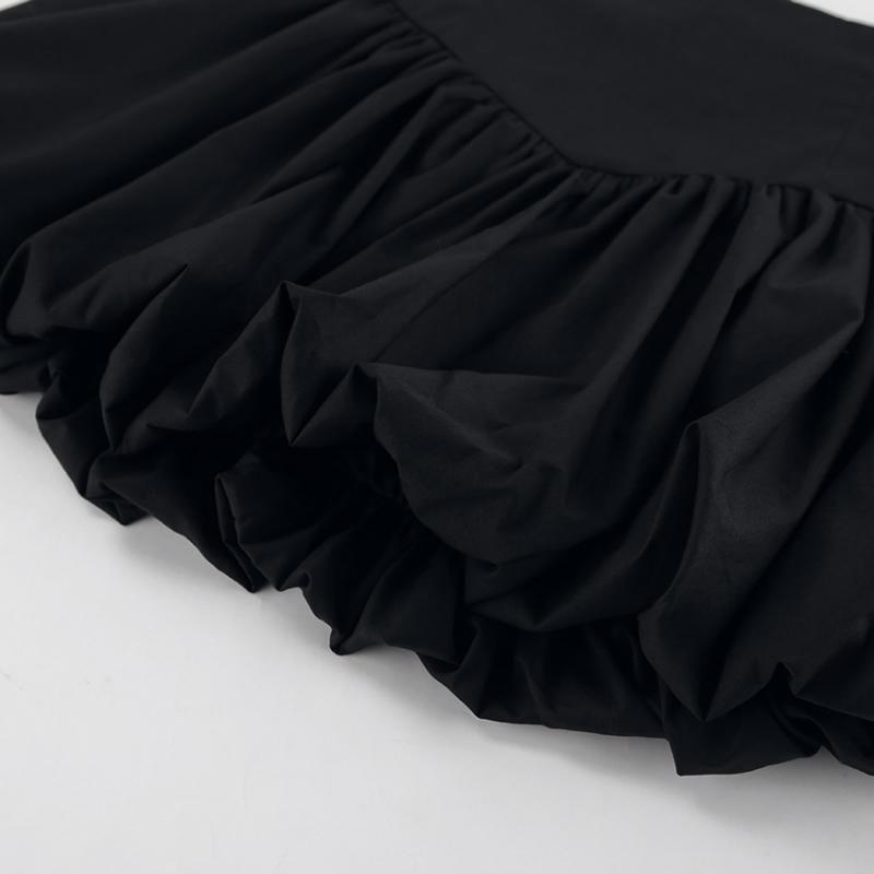 Плиссированная юбка Y2k, элегантная женская однотонная мини-юбка трапециевидной формы с высокой талией, вечерние юбки 2000-х годов, уличная одежда