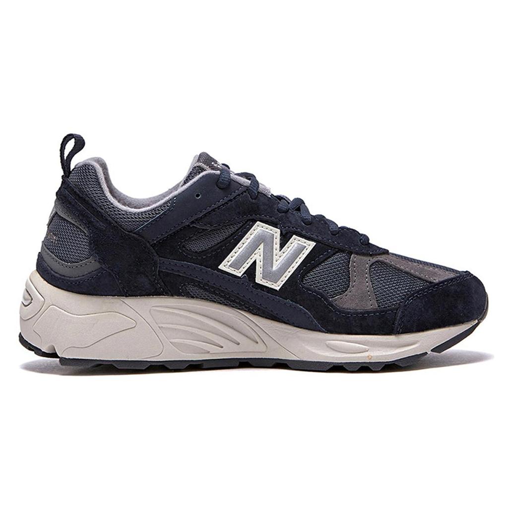 New Balance 878 'Темно-синий Серебристый' (унисекс) Повседневная обувь темно-синего / серебристого / белого цветов CM878KE1