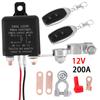12V Battery Relay Switch Dual Remote Car Battery Disconnect Relay Anti-Theft Battery Shut Off Switch Isolator Battery Isolator