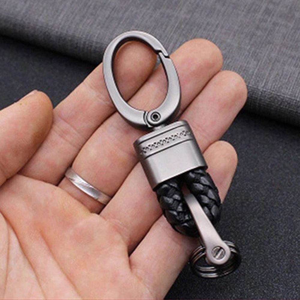 Брелок-шнурок с ремешком, брелок с номером телефона, держатель для ключей в машину, брелок для вязания, кожаный брелок