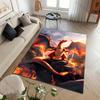 Japanese Anime Pokémon Charizard Printing Carpet for Living Room Bedroom Kid's Room Home Decor Area Rug Sofa Cloakroom Play Mat