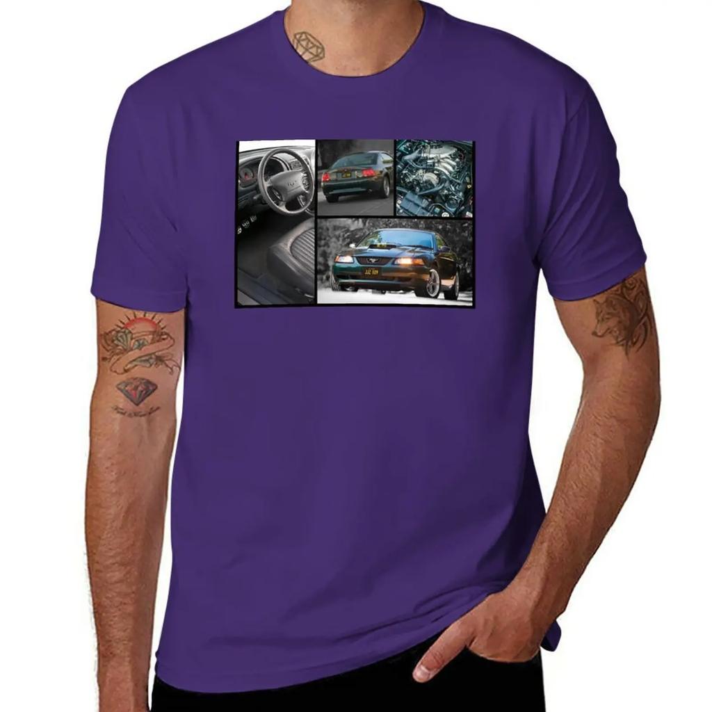 Mustang Bullitt 2001 T-Shirt graphics tees tops mens champion t shirts