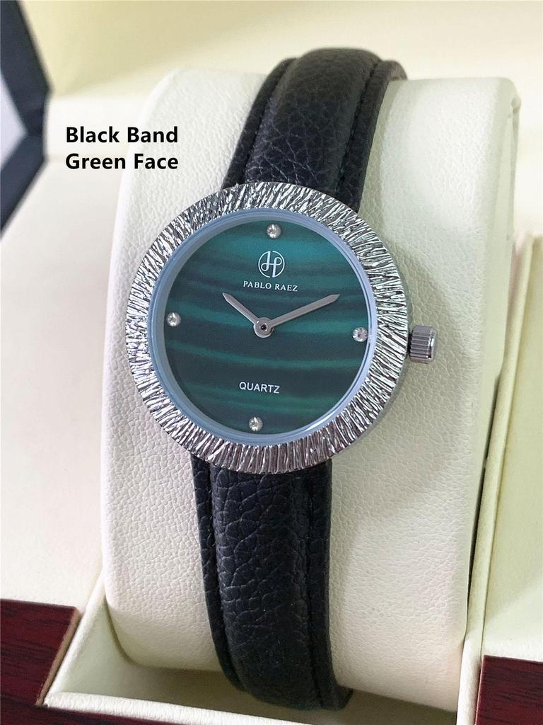 Стильные женские кожаные часы-ремень PABLO RAEZ с циферблатом из перламутра - Модный и элегантный дизайн