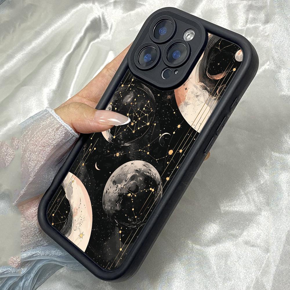 JT22 Астрологический для знаков зодиака Realme 14 15 Huawei P40 Honor 70 90 Infinix Tecno itel Motorola Google Все модели Ангельские глазки Мягкий ТПУ Чехол для телефона