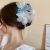Acrylic Mesh Flower Butterfly Fringed Hairpin Exquisite Fashion Grab Clip Super Fairy Temperament Hair Accessories Woman