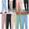 M-8XL Women Oversized Pants Casual Cotton Drawstring Waist Loose Pockets Shorts Summer Trousers
