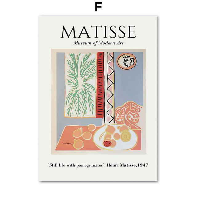 Матисс геометрический лист абстрактная линия лицо настенная живопись холст картины плакаты на скандинавскую тему и принты настенные панно для декора гостиной