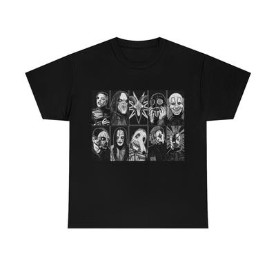 SlipKnot Heavy Metal Band Members Unisex Black Heavy Cotton Tee Unisex T-Shirt