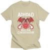 Adhd Roll For Concentration Tshirt Unisex Short Sleeves Fashion Casual Graphic Tee Shirt Summer Loose Fit Pure Cotton Tee Tops