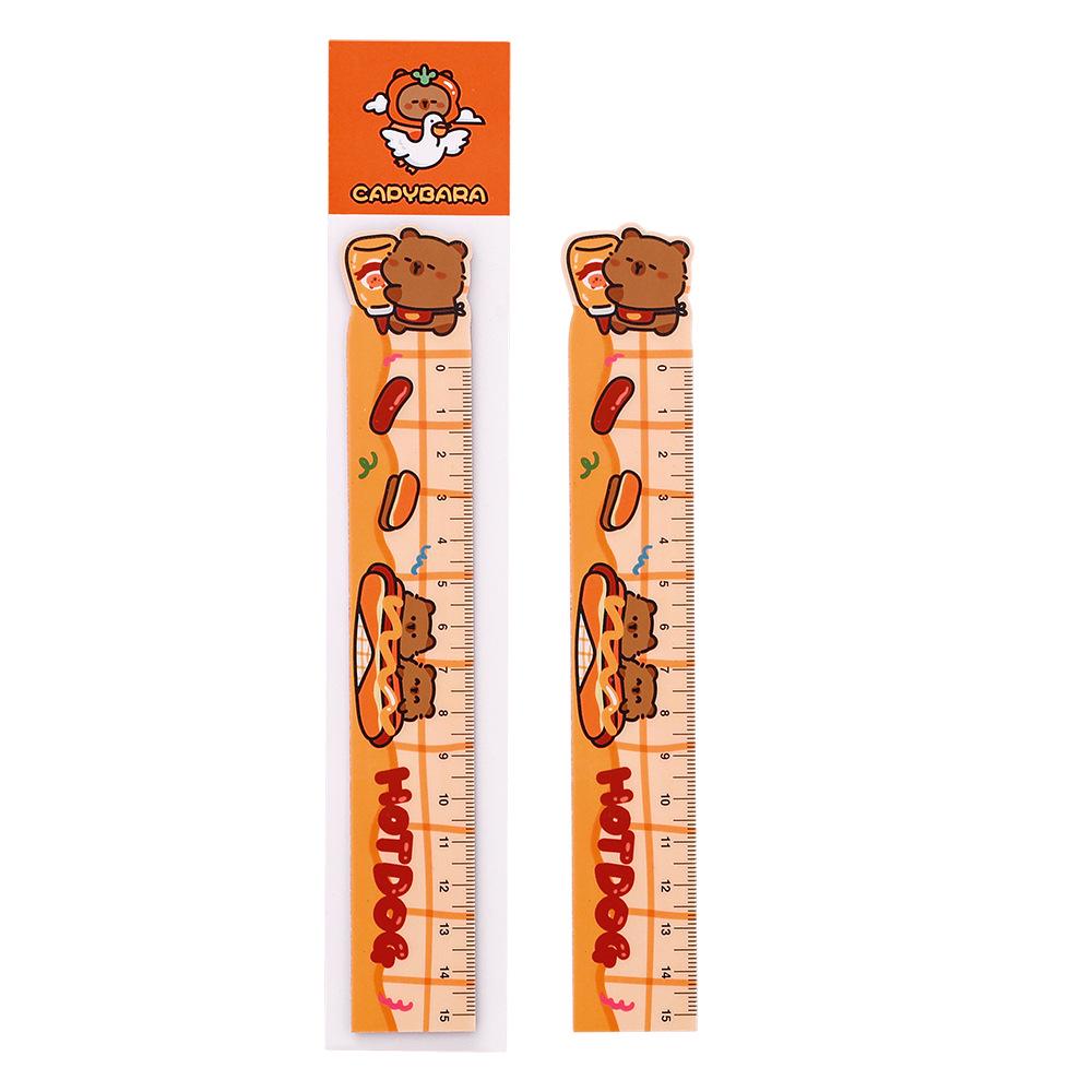 Capybara Magnetic Bookmark Ruler - Creative and Cute Stationery Tool
