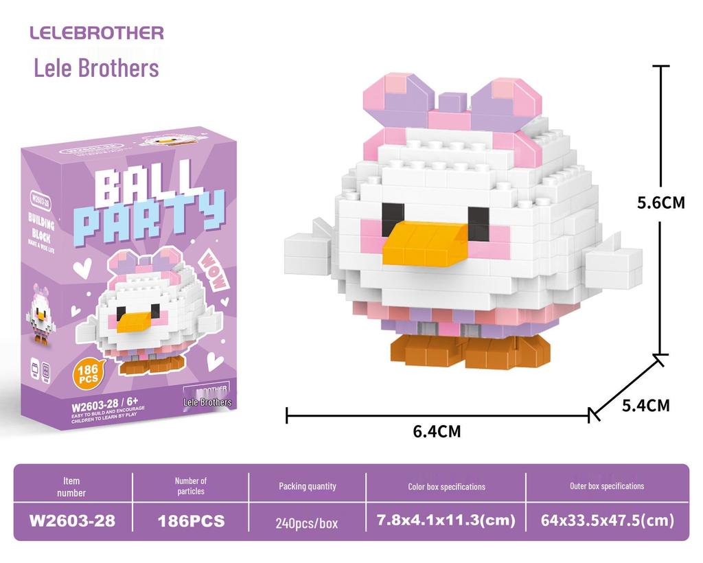 Совместимые с Lego микро строительные блоки мультяшные фигурки - детские развивающие настольные игрушки