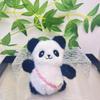 Панда Мягкий Милый Плюшевый Брелок Игрушка Для Сумок Из Мягкого Флиса Короткий