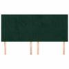 Tête de lit - Maison Exclusive - Vert foncé - Velours doux - 200 x 5 x 118/128 cm
