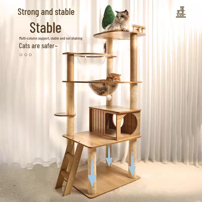 Jingwangrun Multi-Level Cat Tree with Space Capsule