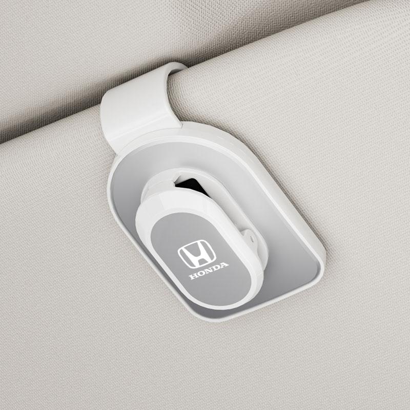 AQZ1 Car Sun Visor Glasses Clip Onehand Pressing Eyeglasses Holder Interior For Honda Civci CRV Accord Mugen Prelude FIT City CRZ CRX