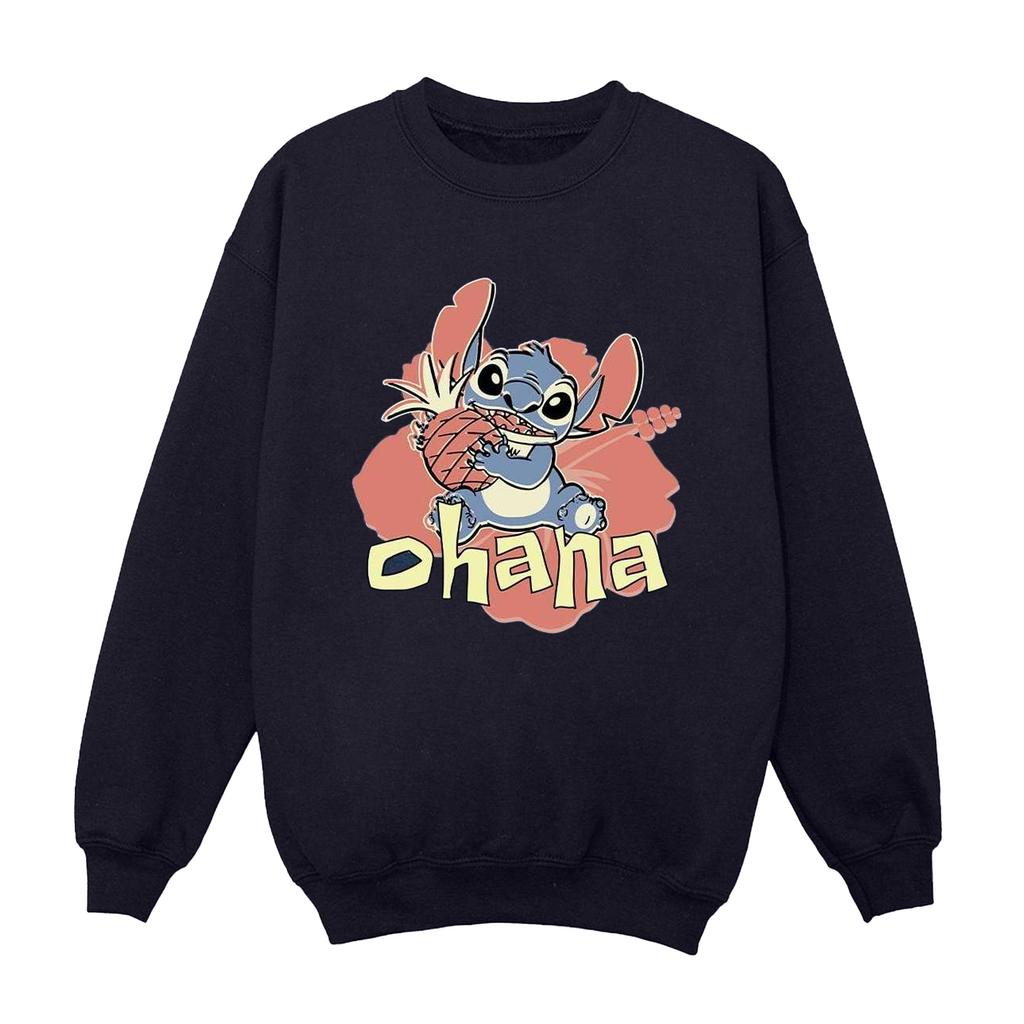 Disney Мужская толстовка с ананасом Lilo And Stitch Ohana