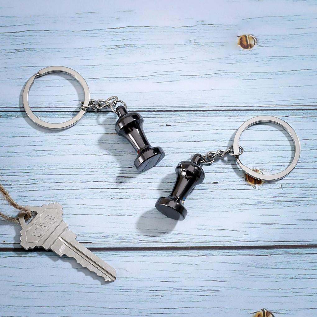 Coffee Temper Keychain 2-piece set (black) AirPod Keyring