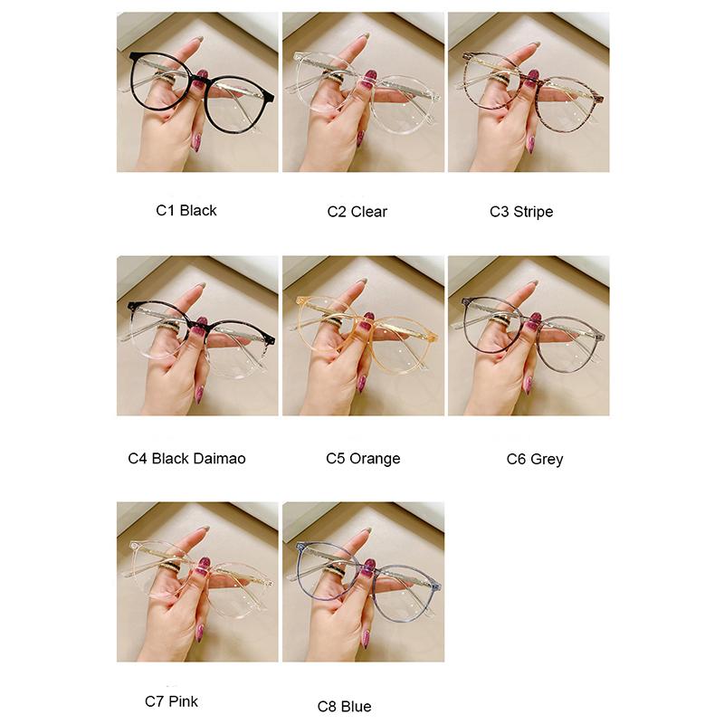 Clear Blue Light Glasses Female Hyperopia Prescription Computer Glasses Women Luxury Brand Round Fashion Eyeglass Readers
