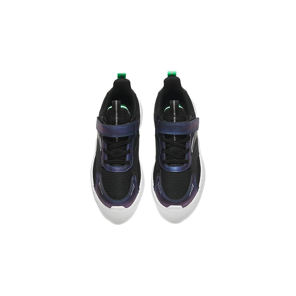 Anta Kids Comfortable Shock Absorbing Durable Low Top Running Shoes Kids Running Shoes Black Purple 312345508-2