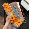 Silk scarf neck women's spring and autumn summer new long headband Korean version streamer with suit shirt small scarf