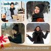 Winter Hat Scarf Glove Set for Women, Fleece Lined Thermal Women Beanie with Pom, Long Knit Scarf, Touchscreen Non-Slip Gloves