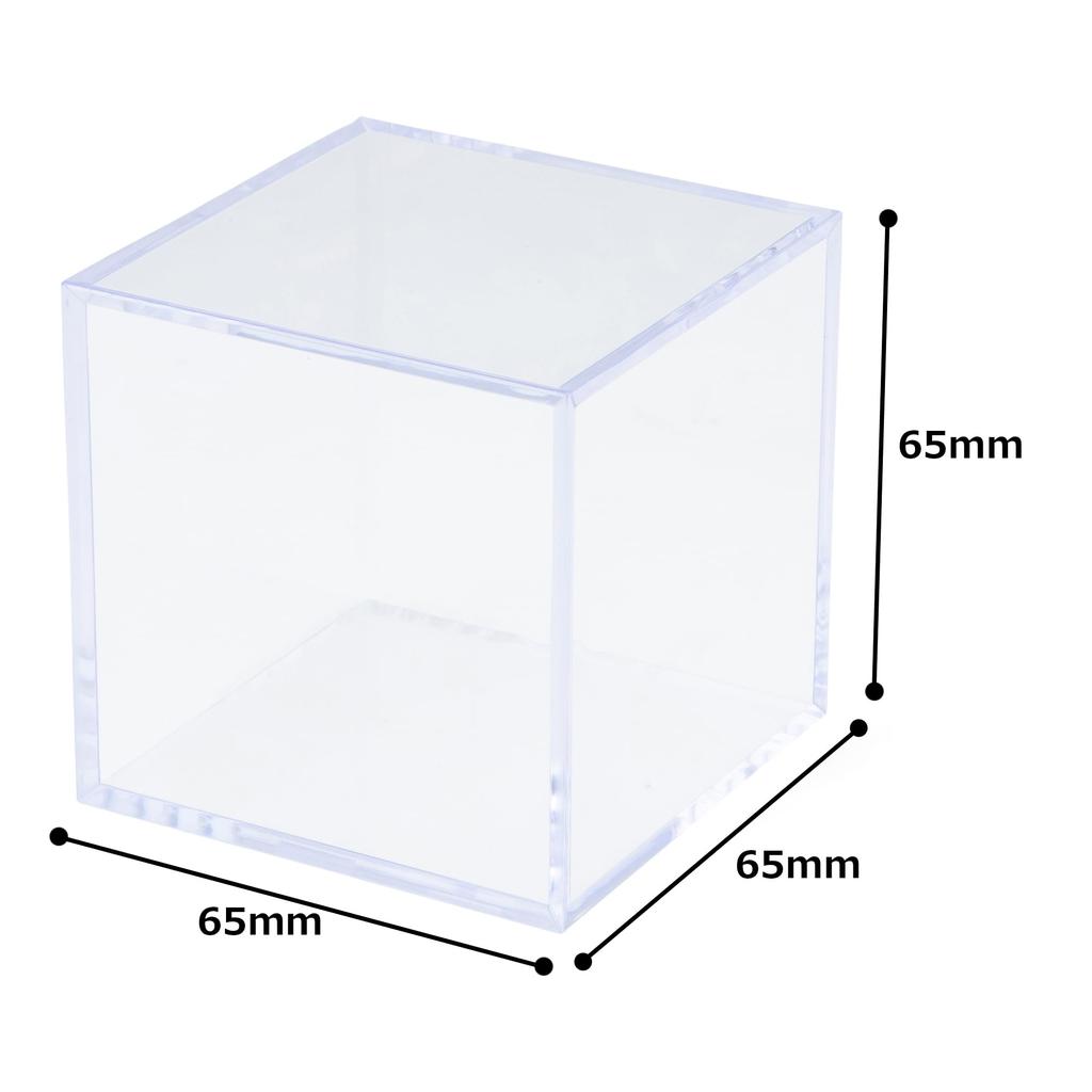 Minoru Cube Made In Japan Display Case Collection Case Figure Case Display Case Transparent Case Size X 12 (S Pieces, Clear)