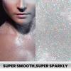 Серебристый глиттер-стик, Макияж для рождественской вечеринки и рейва, Стойкий, Легко снимается, Идеально подходит для лица, волос и тела - 16 г