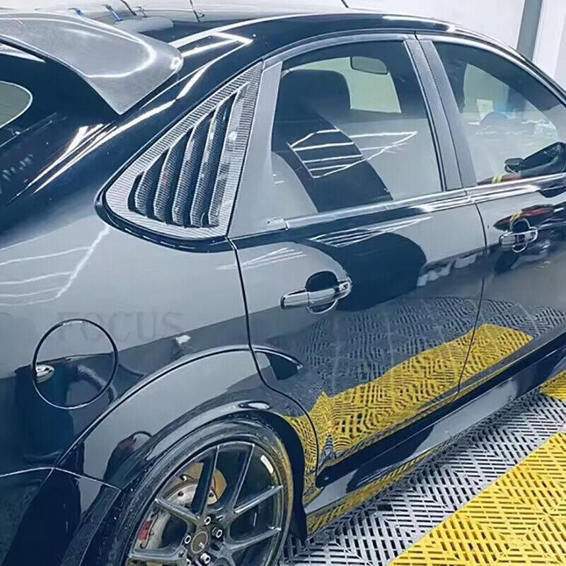 Накладки на зеркала для Ford Focus MK2 Хэтчбек 2005-2011 Автомобильная задняя решетка на окно Боковая жалюзи Накладка Декоративная наклейка Вентиляционная накладка ABS Карбон