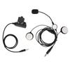 Helmet Headset 7.1mm Plug Stereo Bilateral Motorcycle Headphone with U94 PTT for Yaesu Vertex VX‑6R