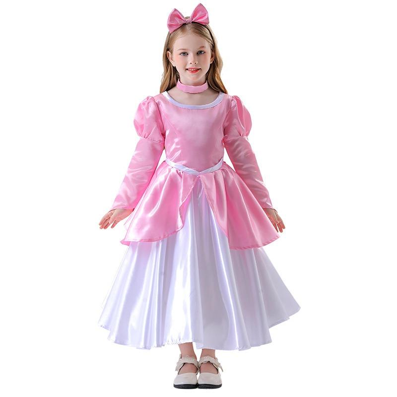 Halloween Cosume, Cinderella Adul Girl, Cosplay Princess Dress Long Dress Dress