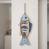 Cartoon Fish Wall Hanging Ornaments Handicraft Fish-shaped Model Wood Fish Pendant  Children's Room