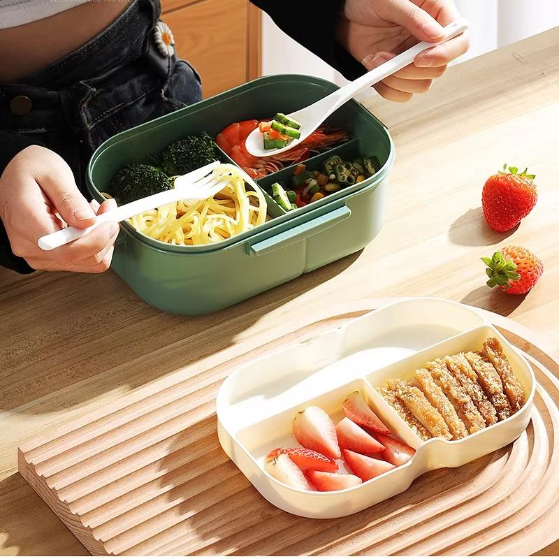Милый ланч-бокс для детей, отсеки, Microwae Bento, ланч-бокс для детей, школа, открытый, кемпинг, пикник, контейнер для еды, портативный