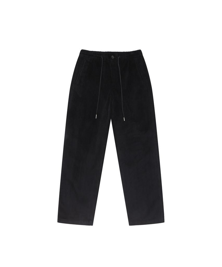 SOLEW Corduroy String Pants_Black