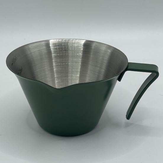 Мерная чашка для эспрессо из нержавеющей стали, 100 мл, двойная чашка для дозирования кофейных зерен, молоко