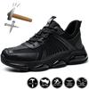 Safety Sneakers Men Air Cushion Work Shoes Male Punture-Proof Breathable Work Sneakers Men Steel Toe Safety Shoes Size40-50