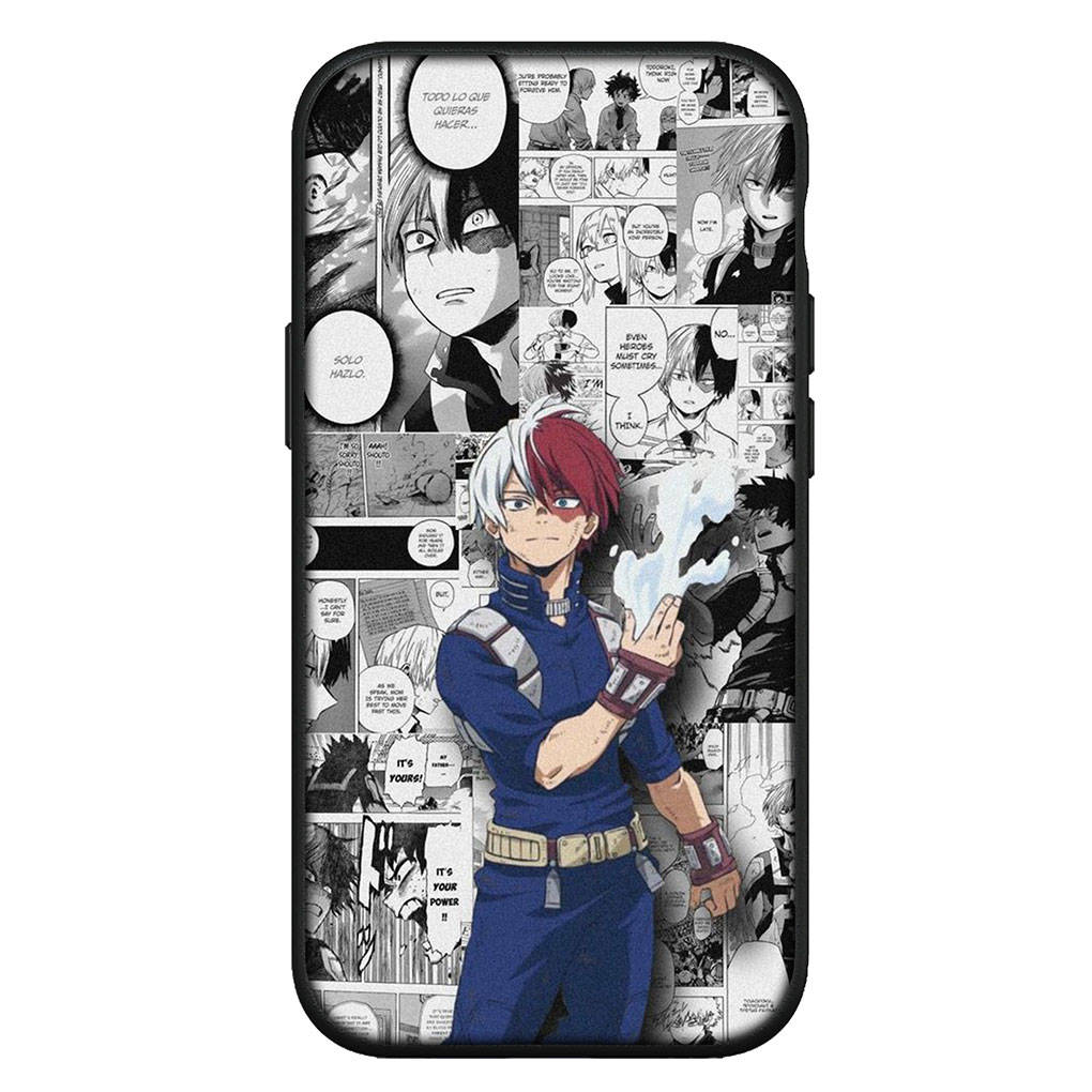 Для iPhone 16 15 X XR Samsung Galaxy S24 S23 Plus Xiaomi Redmi Note 13 12 11 Pro Max 10 14 OPPO Huawei Чехол My Hero Academia Bnha Todoroki Shoto Чехол