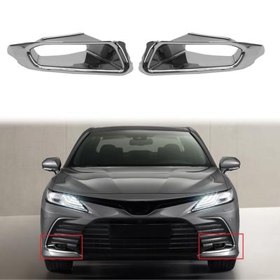Для Toyota Camry ABS Хромированная передняя противотуманная фара, крышка лампы, отделка противотуманной фары, декоративная рамка, стиль A