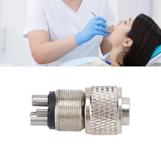 Высокоскоростной адаптер для стоматологического наконечника с 4 на 2 отверстиями, преобразователь стоматологического наконечника из нержавеющей стали для стоматолога