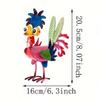 8" Tall Metal Rooster Craft Balcony Kitchen Decor Metal Chicken Sculpture