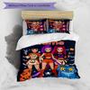3pcs KPop Demon Hunters17 Cover Set - Personalized Name, HD Printed Bedding with 1 Cover and 2 Pillowcases - Perfect for Home Decor, Easy Care