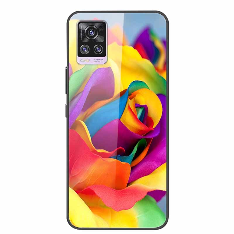 6.44" Tempered Glass Case For Vivo V20 Pro Case V 20 Pro Soft Bumper Hard Back Cover For Vivo V20 Pro 2020 Phone Case Coque Para