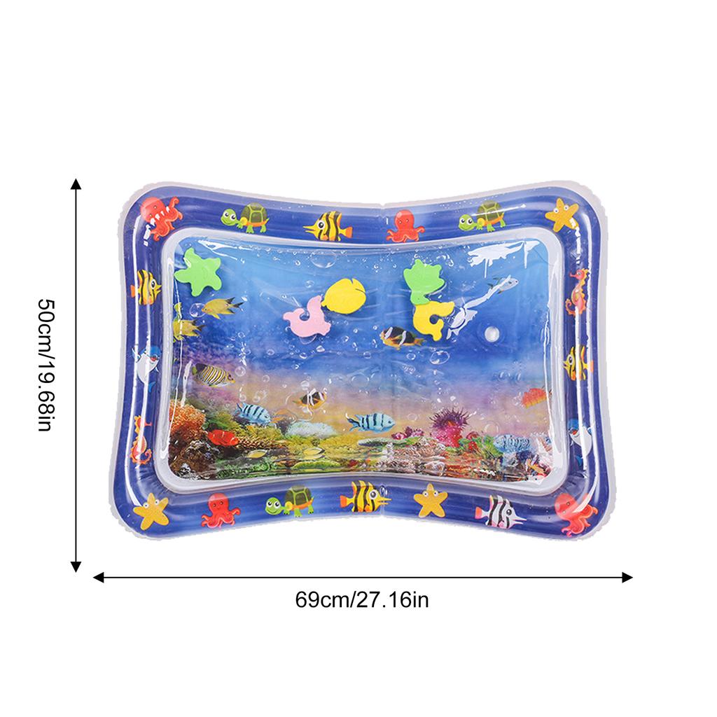 Сенсорный игровой коврик для воды, утолщенный надувной коврик для воды для кошек и собак, коврик с датчиком воды, сенсорный игровой коврик с рыбой, морским океаном