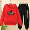 Kids Game Spring Autumn Hoodie Casual Pullover Sportshirt Top+Pants Two-Piece Boys Girls 3-12Yrs Clothes Leisure Coat Sports Set