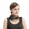 Yousheng Women Floral Chiffon Ring Scarf Neck Guard False Collar Elastic Bib Wraps Travel Scarf Versatile Accessory