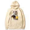 2026 Hot Sale Funny Cat Empty Wallet Kitty Emoticon Pack Meme Hoodie Casual Unisex Streetwear Vintage Printed Sweatshirt Loose Cozy and Versatile