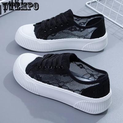 Черные парусиновые туфли с вышивкой, женские туфли на плоской подошве, простые повседневные туфли на плоской подошве с открытым носком, Харадзюку