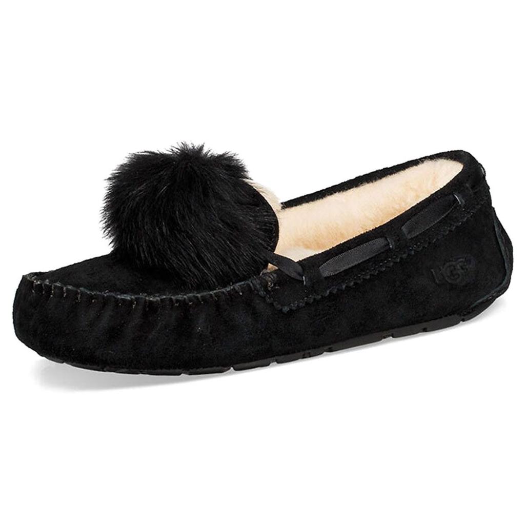 UGG Женские тапочки Ansley Bow Glimmer с флисовой подкладкой, черные 1019015-BLK
