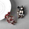 Classic Soldier Brooch Cute Knight Corsage Jewelry Accessories Clown Brooches  Party