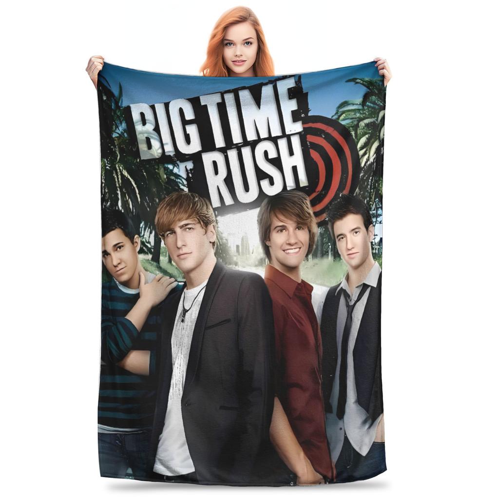 BTR In Real Life Worldwide 2025 Tour Blanket Quality Warm Throw Blanket Winter Kids Outdoor Fluffy Bedspread
