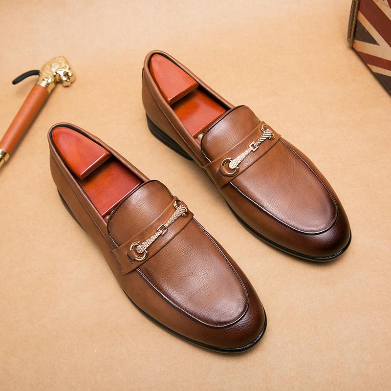 Мужские кожаные туфли из лакированной кожи, настоящие летние мужские мокасины, модные кожаные лоферы, мужская повседневная обувь класса люкс